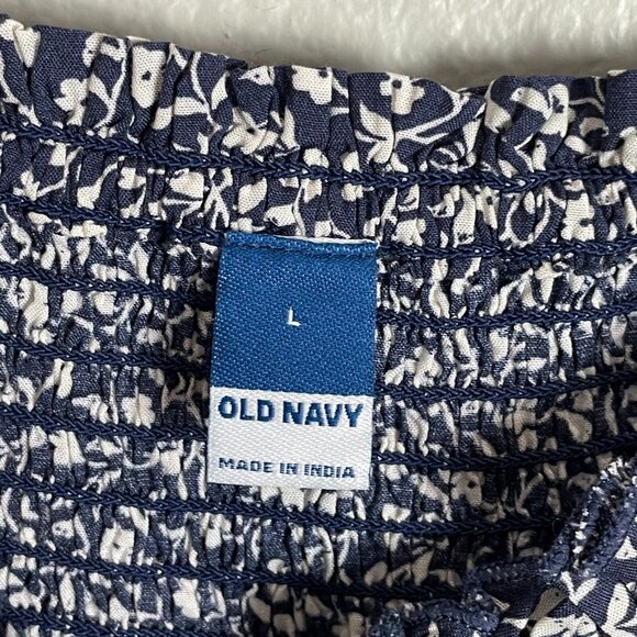 NEW Old Navy Womens Large Floral Peasant Long Sleeve Dress Cottagecore - Picture 4 of 13